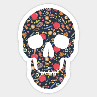 Halloween Skull Sticker